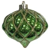 BALL ONION 4.5″ SHINY GREEN DIAMOND PT. W/ GOLD GLTR.