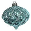 BALL ONION 4.5″ SHINY WINTER BLUE DIAMOND PT. W/ SLV. GLTR.