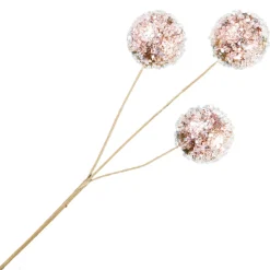 BALL PICK 13″X3 ROSE GOLD W/ICE & GLITTER