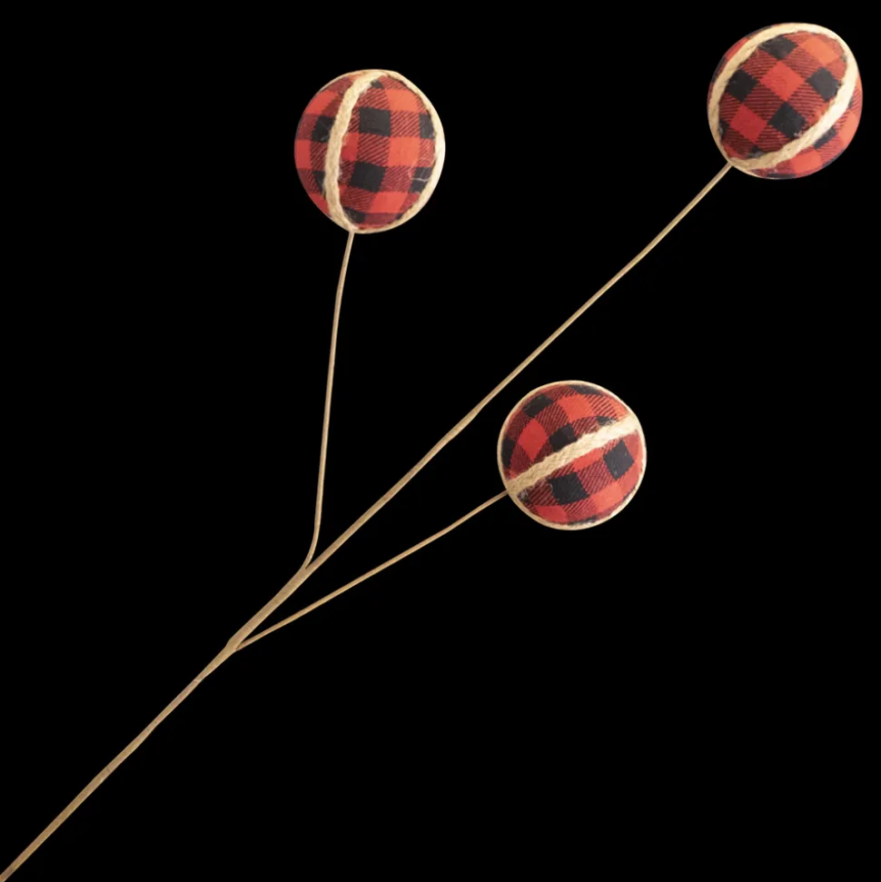 BALL SPRAY 30″ RED/BLK PLAID