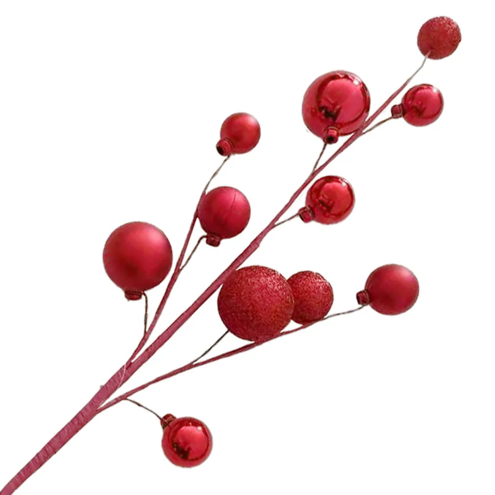 BALL SPRAY 23″X11 RED SHINY/ MATT/ GLITTER