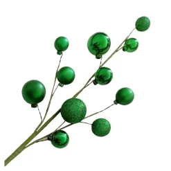 BALL SPRAY 23″X11 GREEN SHINY/ MATT/GLITTER