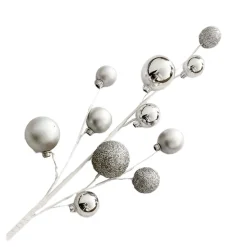 BALL SPRAY 23″X11 SILVER SHINY/ MATT / GLITTER