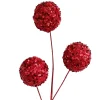 BALL SPRAY 26″X3.5″X3 RED SEQUINS
