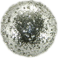 BALL VINTAGE ICE GLITTER 100MM SILVER CN
