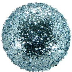 BALL VINTAGE ICE GLITTER 100MM ICE BLUE