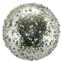 BALL VINTAGE ICE GLITTER 120MM SILVER CN