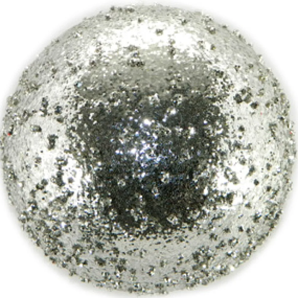 BALL VINTAGE ICE GLITTER 150MM SILVER CN