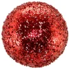 BALL VINTAGE ICE GLITTER 150MM RED