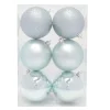 BALLS BOXED 6PC 80MM COOL BLUE SHINY/ MATT