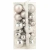 BALLS BOXED 36PC 20/30/40MM PEWTER SHINY/ MATT