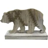 BEAR BIRCH LOOK WALKING 10″X6″ WOOD LOOK W/ BASE & STITCH PATTERN