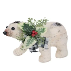 BEAR BIRCH LOOK 9″X4″X5″ WHITE/BLACK PLAISCARF