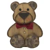 BEAR BROWN/NAT. SITTING13″ W/ BOW TIE