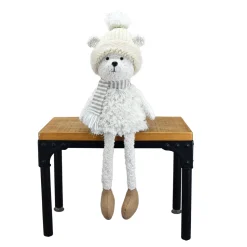 BEAR PLUSH DANGLING LEGS 20.5″ CREAM/NATURAL