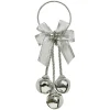 BELL SILVER-SHINY 9.5″ 30MMx3 DOOR HANGER W/ SILVER BOW