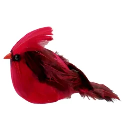BIRD RED CARDINAL 4″ W’CLIP