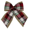 BOW BULRAP/PLAID 12″