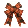 BOW RED/ BLACK PLAID 7″ X 12″