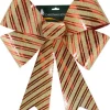 BOW RED/ GOLD GLITTER 14″ X 20″ STRIPE PATTERN