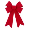 BOW RED VELVET W/ SPARKLE 6″x10″ PRE FORMED PVC