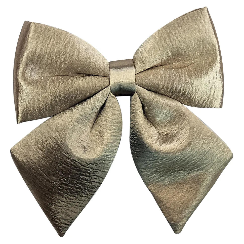 BOW SPONGE/FABRIC 8.5″ GOLD