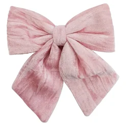 BOW SPONGE/FABRIC 8.5″ PINK VELVET