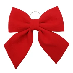 BOW SPONGE/FABRIC 13.5″ RED