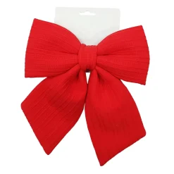 BOW SPONGE/FABRIC 8.5″ RED