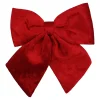 BOW SPONGE/FABRIC 8.5″ RED VELVET
