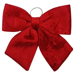 BOW SPONGE/FABRIC 13″ RED VELVET