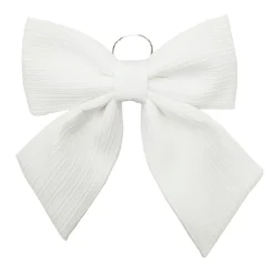 BOW SPONGE/FABRIC 13.5″ WHITE