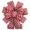 BOW TREE TOPPER 11″x31″ CANCY CANE