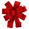 BOW TREE TOPPER 11″x31″ RED VELVET