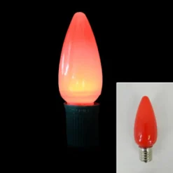 BULB LED REPL. O/D C9/OPAQUE RED (5 LED )