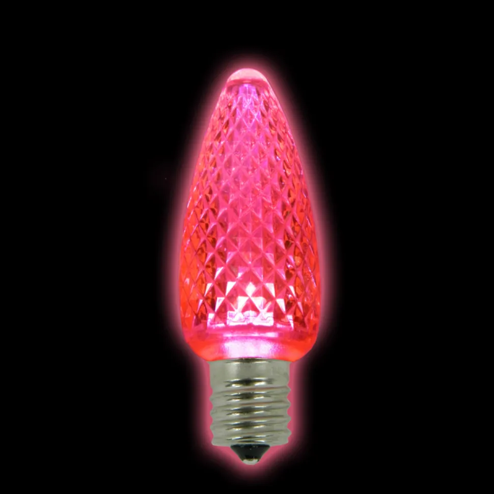 BULB LED REPL O/D SMD C9 PINK (3 LED) DIMMABLE