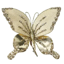 BUTTERFLY CHAMPAGNE 9″x7.8″ GLITTER METALLIC