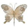 BUTTERFLY CHAMPAGNE 9.5″x6.5″ VELVET/SHEER W/ GLITTER & CLIP