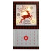 CANVAS ADVENT CALENDAR 10″X17.5″ LED LIGHTS REINDEER