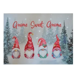 CANVAS 16″X12″ 30 FIBERS “GNOME SWEET GNOME” W/TIMER