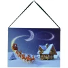 CANVAS 8″X6″ 20 FIBRES SANTA’S SLEIGH W/ REINDEERS