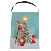 CANVAS 6″X8″ 1 LED GNOME ON XMAS TREE