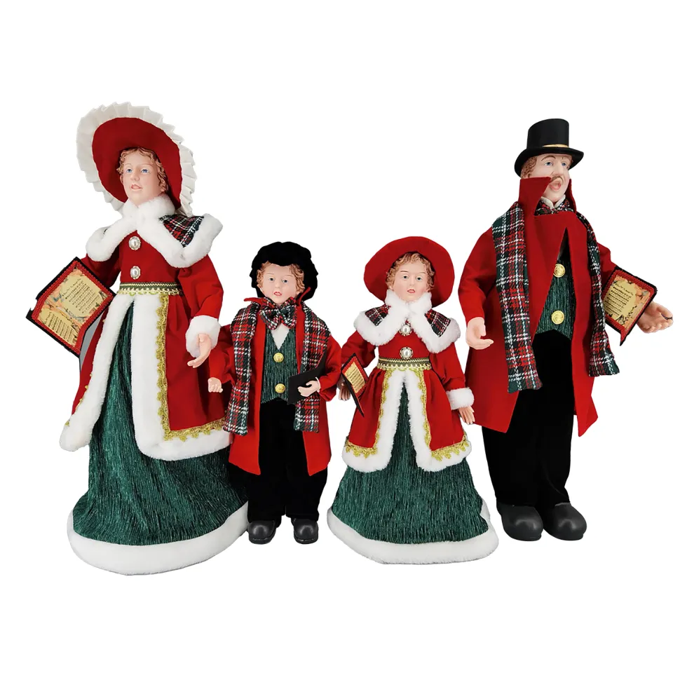 CAROLER FAMILY 4PC 20″-26″ RED/GREEN/BLACK