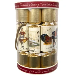 CHRISTMAS CRACKER PREMIUM 12PC TUB X 12″ 12 DAYS OF CHRISTMAS