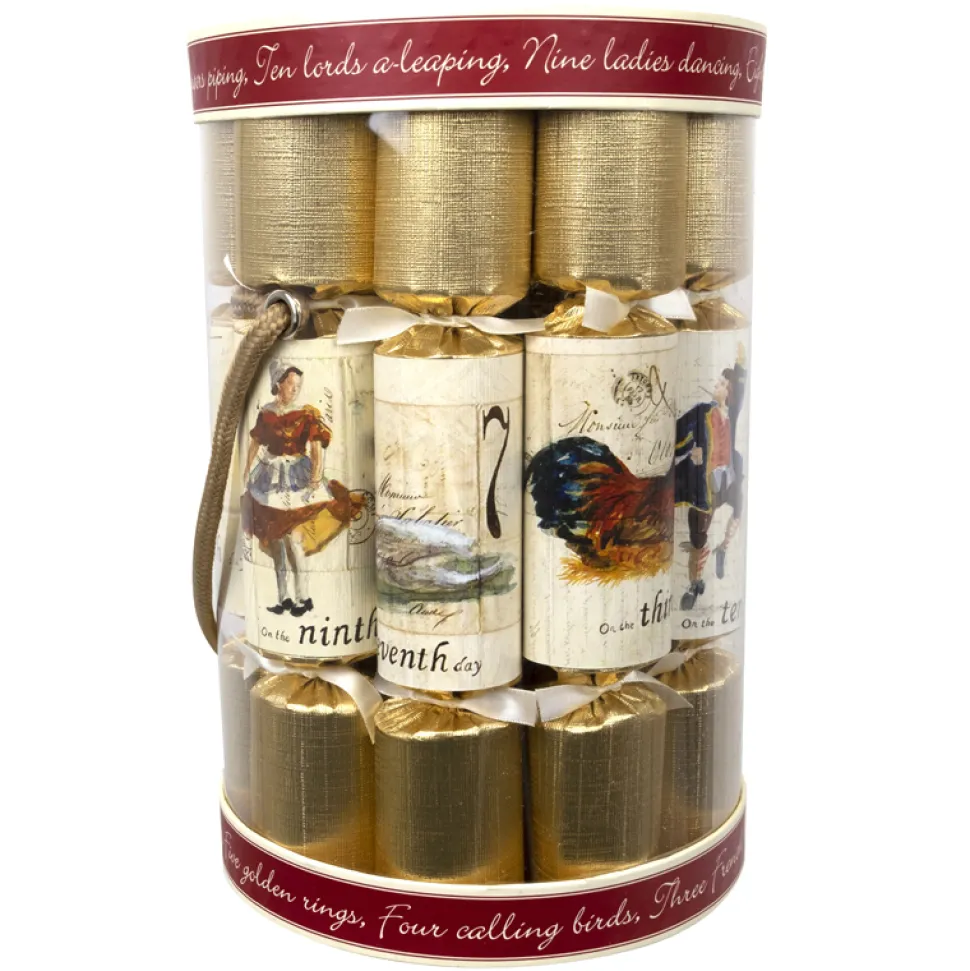 CHRISTMAS CRACKER PREMIUM 12PC TUB X 12″ 12 DAYS OF CHRISTMAS