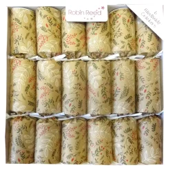 CHRISTMAS CRACKER PREMIUM 6PCX12″LEAF FOLIAGE W/ PICCADILLY GIFT INSIDE