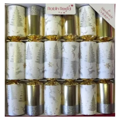 CHRISTMAS CRACKER PREMIUM 6PCX12″ TREES & REINDEER W/ PICCADILLY GIFT INSIDE