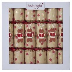 CHRISTMAS CRACKER PREMIUM 6PCX12″ GINGERBREAD W/ PICCADILLY GIFT INSIDE