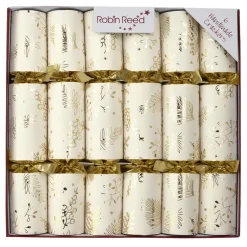 CHRISTMAS CRACKER PREMIUM 6PCX12″ GOLD LEAF W/ PICCADILLY GIFT INSIDE