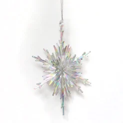 CLEAR GREY SNOWFLAKE 5.5″ IRID. FINISH